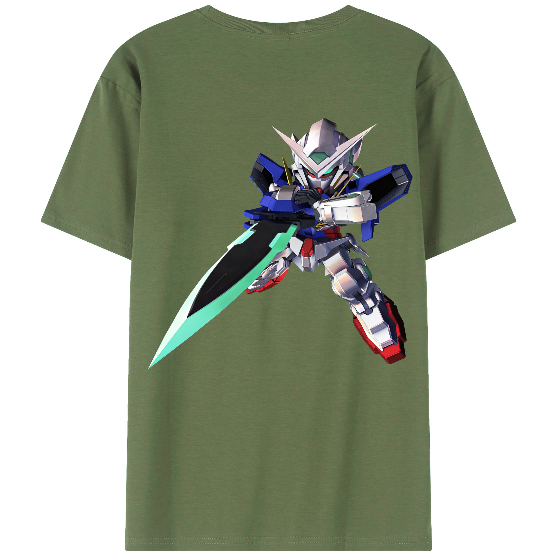 （画像用） 機動戦士ガンダム Mobile Suit Gundam 綿100％ メンズ半袖Tシャツ（バックプリント） 通気性
